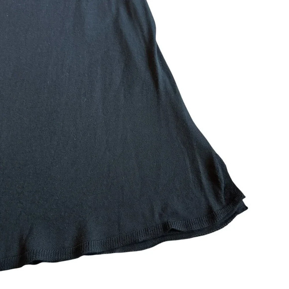 Eileen Fisher Black Sleeveless Shift Dress Mini Length Stretch Size Large Womens - Picture 7 of 8